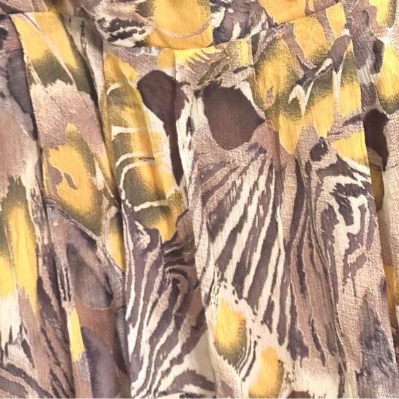 Marciano Abstract Animal Print Silk Mini Dress M - Picture 8 of 11
